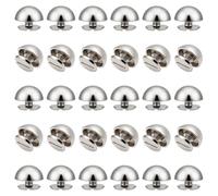 UNICRAFTALE 30 rivetti a vite per pelletteria decorazione abbigliamento | Accessori Borse da cucito DIY Platino Lega Semi-Round 10.5×5.5mm 30pcs con custodia