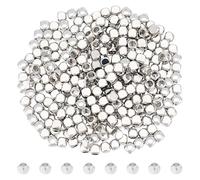 UNICRAFTALE 300 Pz Perline Distanziatrici A Cubo Perline di Metallo Perline Sciolte A Cubo Perline Sfuse Perline Quadrate Minuscole Perline A Cubo Piccole Perline Sciolte per Fai Da Te Bracciale