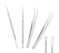 UNICRAFTALE 4 pz Strumento Separatore Ciglia Kit di Strumenti per Sollevamento Ciglia Pinzette per Ciglia In Ferro Pettine per Ciglia In Acciaio Inossidabile per Estensione Ciglia Curling