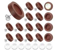 UNICRAFTALE 40 pz Orecchini A Bottone In Legno di Noce 18mm Cabochon Vuoti Orecchino A Bottone Fai Da Te Orecchino A Bottone Orecchino In Legno Realizzazione di Accessori con Cabochon In Vetro
