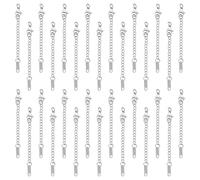 UNICRAFTALE 40Pz Estensore A Catena in Acciaio Inox 64~80mm Collana Bracciale Estensore A Catena Cavigliera Ciondolo Estensori A Catena Prolunga per Catena con Charms per La Produzione di Gioielli