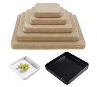 UNICRAFTALE 5 stampi quadrati per ceramiche, 11-30 cm, in legno, ceramica, argilla, utensili per la produzione di ceramica, utensili per la lavorazione a mano di piatti