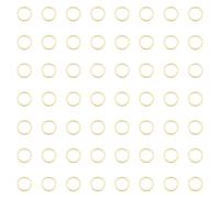 UNICRAFTALE 50 pz Anelli di Collegamento Rotondi 10mm Cornici Aperte Anelli di Collegamento Placcato Oro 24K Ciondoli Collegamenti A Cerchio Connettori In Ottone per Collana Orecchini Gioielli