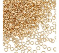UNICRAFTALE 500Pcs 4mm Anelli di Salto In Acciaio Inossidabile Dorato Anelli di Salto Aperti Connettore Risultati Dei Gioielli per Progetti di Creazione di Gioielli E Artigianato Della Collana