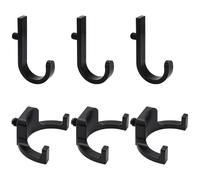 UNICRAFTALE 6 Pezzi Tipi di Ganci Per Utensili In Plastica Per Suncast Portautensili Appendini Accessori Organizzazione J Gancio E Due Teste U Gancio Per Appendere Strumenti 7.5/12.7cm