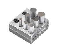 UNICRAFTALE 7 Dimensioni Set di Taglierine A Disco In Acciaio Al Carbonio Cerchio Disco Rotondo Taglierina Creazione di Gioielli Taglio Del Metallo Formatura Ciondolo Moneta Strumento di Punzonatura