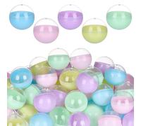 UNICRAFTALE 70 pezzi tappo per distributore automatico 5 cm palline di plastica trasparenti vuote contenitori multicolore tappo di garapon per regali feste e sorprese