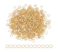 UNICRAFTALE 800Pcs 4mm Anelli di Salto In Acciaio Inossidabile Dorato Anelli di Salto Aperti Connettore Risultati dei Gioielli per Progetti di Creazione di Gioielli e Artigianato Della Collana