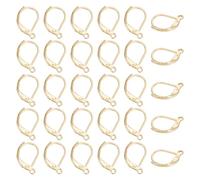 UNICRAFTALE 80pcs Risultati Dell'Orecchino Con Leverback Dorato 304 orecchini Con Leverback In Acciaio Inossidabile Con Orecchino A Cerchio Con Leva Da 1.4 mm per Orecchini Che Fanno 15x10x2 mm