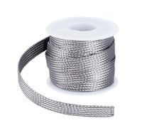 UNICRAFTALE Cavo intrecciato largo 5 m in acciaio inox, protezione per cavi, rete metallica flessibile, espandibile, scalabile, per la protezione del cavo