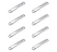 UNICRAFTALE Circa 30 pz Collegamenti Rettangolari Collegamenti in Acciaio Inossidabile 30.5mm Etichette Identificative Vuote Lunghe Connettori per Ciondoli 2.5mm Ciondolo di Collegamento con Foro