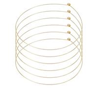 UNICRAFTALE Collana girocollo aperta in filo dorato da donna, gioiello semplice in metallo, ideale come regalo