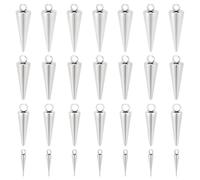 UNICRAFTALE Coni 48 Pezzi 4 Dimensioni Pendenti Spinati Acciaio Inox Charms Stile Punk Pendagli A Punta Per Creazione Bijoux Collana Orecchini Braccialetto