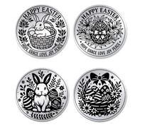 UNICRAFTALE Moneta Sfida 2 Stili In Acciaio Inox Doppio Lato per Decisione Regalo Di Sobrietà Celebrazioni Di Pasqua Collezionisti