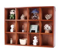 UNICRAFTALE Organizer da parete in legno a 12 scomparti, 29,8 x 39,6 x 7,2 cm, rettangolare, organizer da parete, decorazione e montaggio