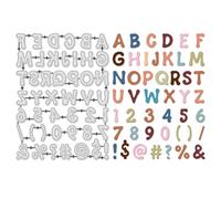 UNICRAFTALE Stampaggio in metallo Con Alfabeto E Numeri Per La Carte Di Fabbricazione Lettere Alfabeto Metallo Stampaggio Con Segni Modello di goffratura In Acciaio Al Carbonio Modello Di Scrapbooking