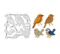 UNICRAFTALE Stampini Per Taglio Uccelli per Carte Animali Stampini Metallici per Taccuini Scrapbooking Stencil Primavera Decorazioni Album Fai Da Tecraft Decor