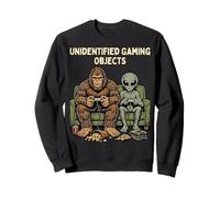Unidentified Gaming Objects Bigfoot Alien Video Games Felpa
