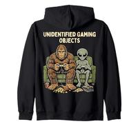 Unidentified Gaming Objects Bigfoot Alien Video Games Felpa con Cappuccio