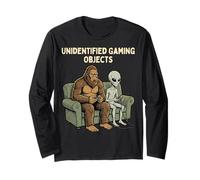 Unidentified Gaming Objects Bigfoot Alien Video Games Maglia a Manica