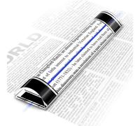 UNIFAMILY Righello d'ingrandimento con pennarello scorrevole blu, lente d'ingrandimento da 15,2 cm per lettura, lente d'ingrandimento in acrilico per libri, istruzioni, schemi a punto croce e Bibbia