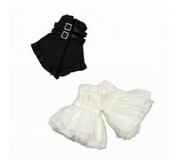 UnifearPro Abito Bambola Gotica Set Completo Outfit Vestito Completo Costume Due Pezzi Silhouette Drammatica Scollo Arricciato Cinture Sovrapposte Gonna , A-Si 3/Corpo In Fuga