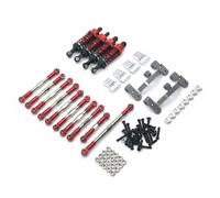 UnifearPro Auto Giocattolo Ricambi Aggiornamento RC Crawler Kit Sospensioni Aste Collegamento Ammortizzatori Metallo Prestazioni Migliorate Stabilità su Terreni, Red