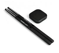 UnifearPro Batteria Elettronica Portatile Kit Batteria Digitale Set Percussioni Bacchette Elettroniche con Superficie Forata in PVC per Esercizi Silenziosi E, Nero