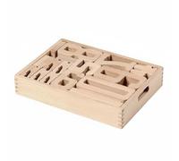 UnifearPro Children Counting Blocks Blocchi Didattici per Matematica in Legno Puzzle con Tessere Grandi in Faggio per Conteggio Sequenze E di Gioco Adatto a Prescuola Insegnanti Apprendimento a Casa