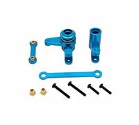UnifearPro Componente Sterzo Auto RC Modello 1 12 12212 Assieme Direzione Tirante Direzionale Braccetto Sterzo Salva Servo Metallo in Alluminio 6061 per Guida, Azzurro