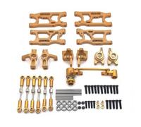 UnifearPro Componenti Veicolo in Kit Rinforzo Metallo Sospensione Sterzo Tiranti Regolabili Cuscinetti 4x8x3 Assemblaggio Sterzo Completo, Oro
