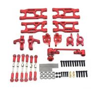 UnifearPro Componenti Veicolo in Kit Rinforzo Metallo Sospensione Sterzo Tiranti Regolabili Cuscinetti 4x8x3 Assemblaggio Sterzo Completo, Rosso