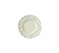 UnifearPro Dollhouse Plate Piatto per Bambole Diorama Miniatura da Collezione in Lega con Texture Rocciosa Realistica Adatto Lavori, Bianco Crema, 50-5mm