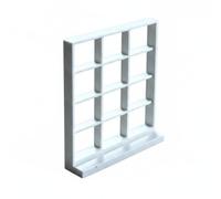 UnifearPro Finestra per Casa Delle Bambole Scena Miniatura Modello Cornice con Griglia Divisa 12 Pannelli Profilo Semplice Bordi Puliti in Plastica, Bianco
