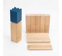 UnifearPro Gioco di Lancio All’aperto Vichingo Gioco da Prato Birilli in Completo Resistente per Allenare Coordinazione E Strategia, Gioco di lancio del re in legno, versione grande, Grande
