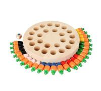 UnifearPro Gioco di Memoria in Legno con Tabellone Educativo Gioco di Memoria con Dadi e Pezzi Rimovibili Sicuro per Attività Prescolastiche , Stile B