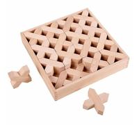 UnifearPro Gioco Rompicapo in Legno Creativo | Interbloccante, Educativo, Rompicapo Geometrico, per Scuola Dell'infanzia, Stanza Giochi, Tavolo, Educatori, Stile B