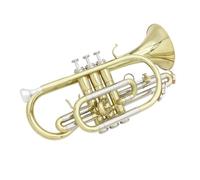 UnifearPro in Sib Tromba Strumento a Fiato Ottone Valvole Fluide Cupronickel Set Completo con Custodia Guanti Spazzole Cura Pratica Adatta per Studenti Orchestra Banda Scolastica