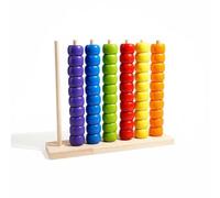 UnifearPro Legno Giocattolo Contabiglie per Bambini Stacker a Perline Cornice di Conteggio Ordinamento Logico Apprendimento Quantità E Aritmetica Precoce Adatto