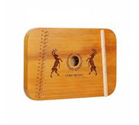 UnifearPro Lira Arpa Lira Strumento Cordofono Portatile Principianti Legno di E Abete con Note Incise su Ponte Suono Rilassante Adatta per Studio Musica, 19-String, Scatola Legno Cervo