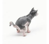 UnifearPro Miniatura Cane Figurina Modello Statuina in 1/64 per Diorami Materiale Solido Dettagli Realistici Adatta Plastici Esposizioni Collezioni Scene Urbane, Husky Che Defeca