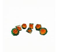 UnifearPro Poliedrico in Resina con Angoli E Numeri Chiari per Giochi da Tavolo Giochi di Ruolo Giochi di Carte E Collezioni di Accessori da Gioco per Tutte le Età , Stile D