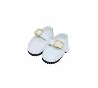 UnifearPro Scarpa in Gomma per Bambola 30cm con Cinturino Fibbia Suola Resistente Accessorio Versatile Adatto Ragazzi Attività Ludica Educativa Allestimento Diorama , Bianco , Std 1/6 Bjd