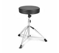 UnifearPro Sgabello Batteria Regolabile in Altezza con Struttura Pieghevole E Sedile con Cuscino da 26 Pollici Base Stabile Tripode in Acciaio Lega con Gommini Adatto per Home Studio Prove