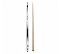 UnifearPro Stecca da Biliardo Stecca Biliardo Canna Pool Asta Gioco in Legno con Giunzione a Due Pezzi Puntale 12.5mm in Cuoio Presa Antiscivolo Motivo Scaglie, Bianco