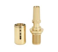 UnifearPro Valvola di Scarico Pressione Sordina Trombone Accessorio Musicista Ottone Compatto Leggero Gestione Respiro Allenamento Durata Innesto Filettato, Oro