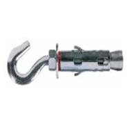 UNIFIX - 4 PEZZI - TASSELLO IN ACCIAIO PER FISSAGGI PESANTI CON GANCIO STAMPATO 12MM