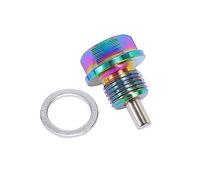 Unifizz 1 Set M16x1.5 Magnetico Tappo di Scarico Olio Coppa Pan Dado di Scarico Vite con Guarnizioni Auto Multicolore