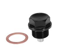 Unifizz 1 set universale M18 x 1,5 tappo di scarico olio magnetico tappo di scarico coppa dado di scarico olio bullone vite con guarnizione nero