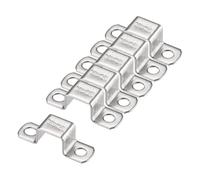Unifizz 20 x 22 mm a forma di U montante connettore staffa in acciaio inox 304 porta chiusa bar supporto 12pcs